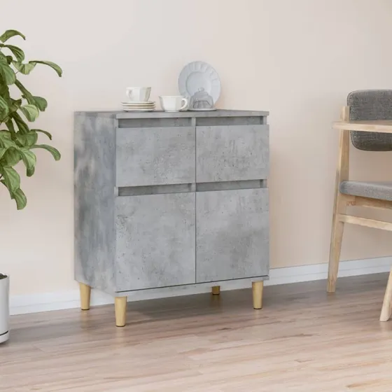 vidaXL skænk 60x35x70 cm konstrueret træ betongrå