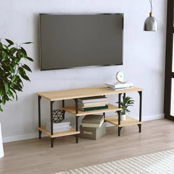 vidaXL TV-bord 102x35x45,5 cm konstrueret træ - Sonoma-eg