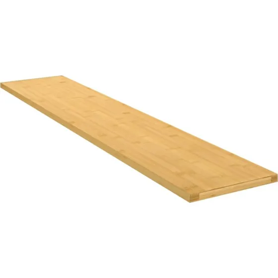 vidaXL væghylde bambus 100x20x1,5 cm