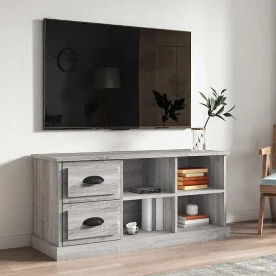 vidaXL TV-bord 102x35,5x47,5 cm - Grå Sonoma-eg