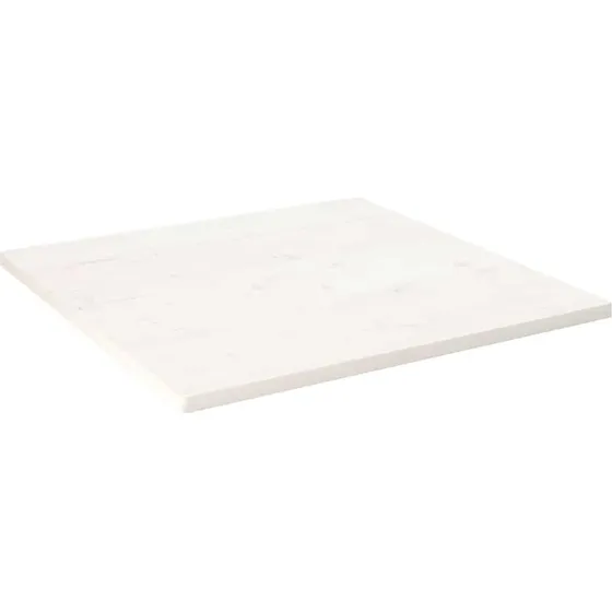 vidaXL bordplade massivt fyrretræ 80x80x2,5 cm hvid