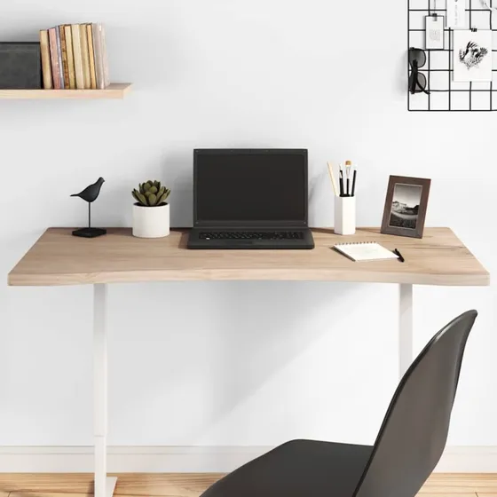 vidaXL skrivebordsplade 100x50x2,5 cm massivt fyrretr