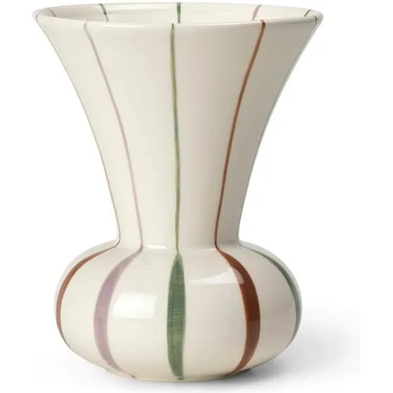 Kähler Signature Vase, keramisk vase med lotusplade