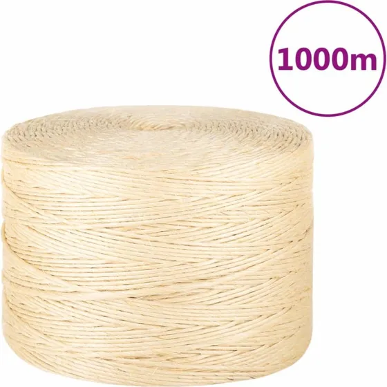 vidaXL reb 100% sisal 3 mm 1000 m