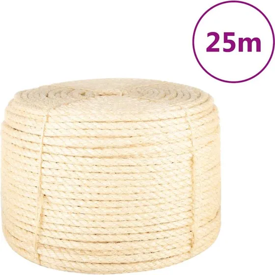 vidaXL reb 100% sisal 12 mm x 25 m