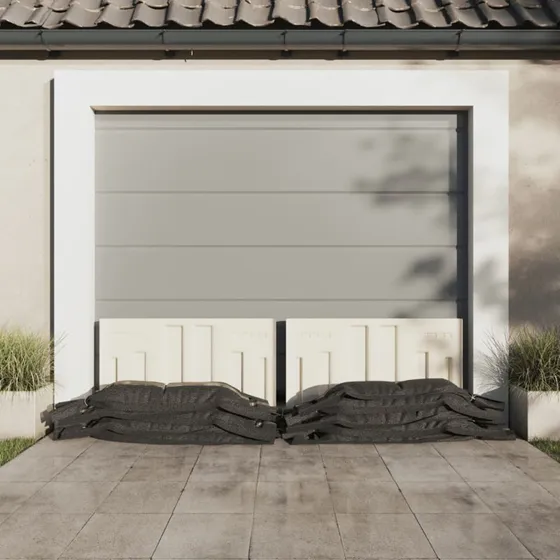 vidaXL sandskke 25 stk. 103x25 cm HDPE mrkegrn