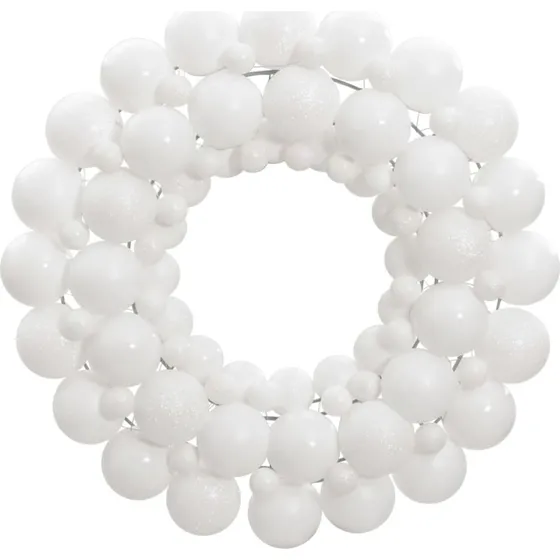 vidaXL julekrans 45 cm polystyren hvid