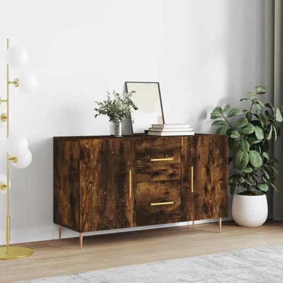 vidaXL skænk 100x36x60 cm – konstrueret træ, røget eg