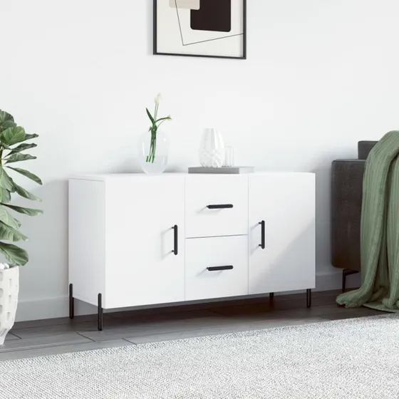 vidaXL skænk 100x36x60 cm konstrueret træ, hvid