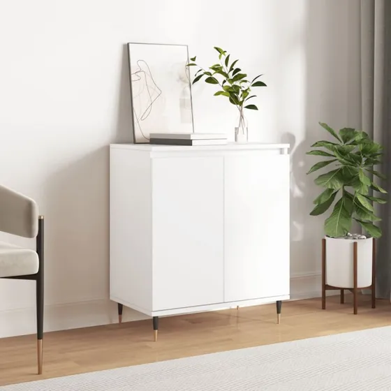 vidaXL skænk 60x35x70 cm hvid, konstrueret træ