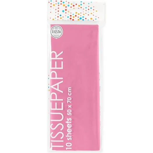 Pink silkepapir, 10 ark - 50 x 70 cm