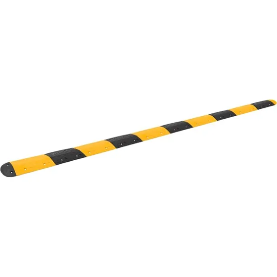 vidaXL vejbump 517x32,5x4 cm gummi gul/sort