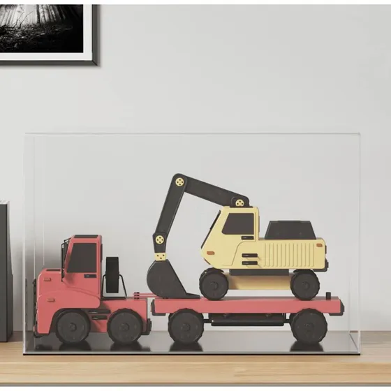 vidaXL montre i akryl 56x36x37 cm transparent