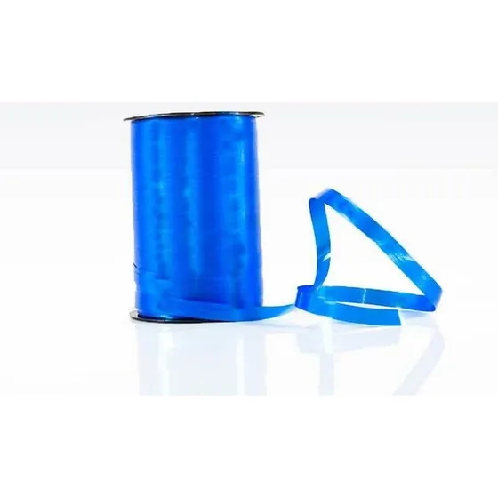 Gavebånd poly glat 10 mm - 250 yd blå