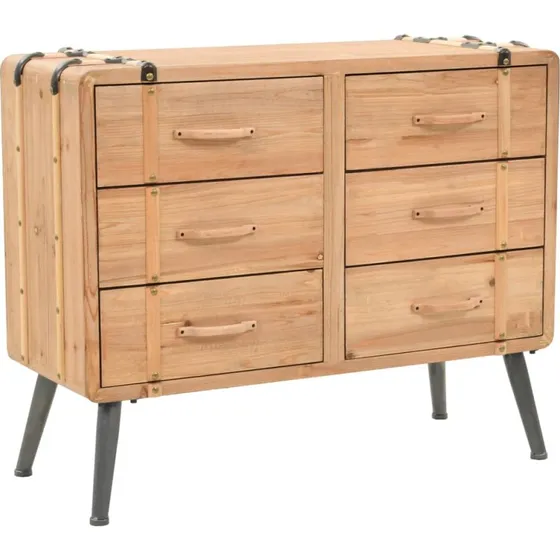 vidaXL kommode 91x35x73 cm i massivt grantr