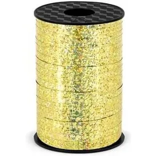 Universal Gavebånd 5 mm x 225 m – Holografisk Guld