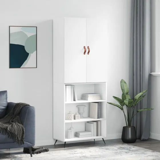 vidaXL højskab 69,5x34x180 cm hvid