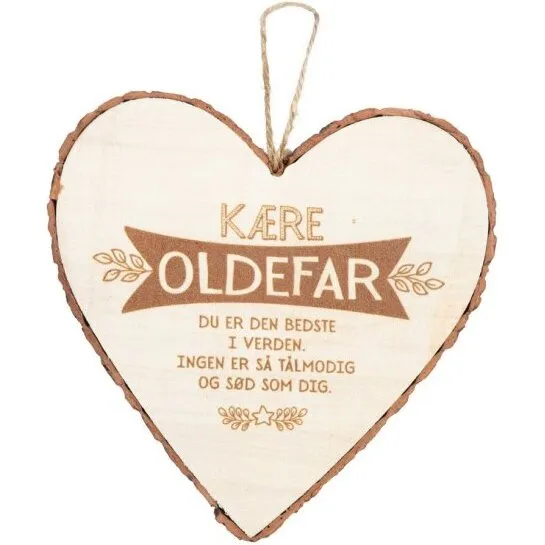 Træhjerte Kære Oldefar