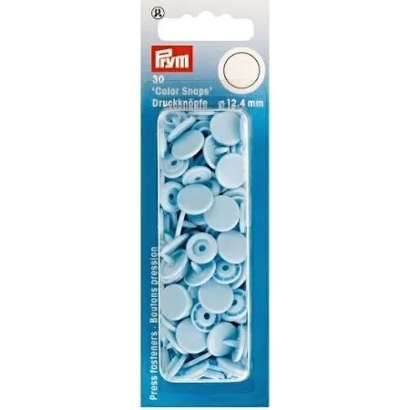 Prym Color Snaps Trykknapper Plast Rund Rosa 12,4 mm - 30 stk