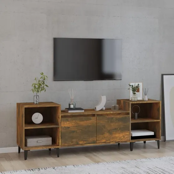 vidaXL TV-bord 160x35x55 cm - røget eg