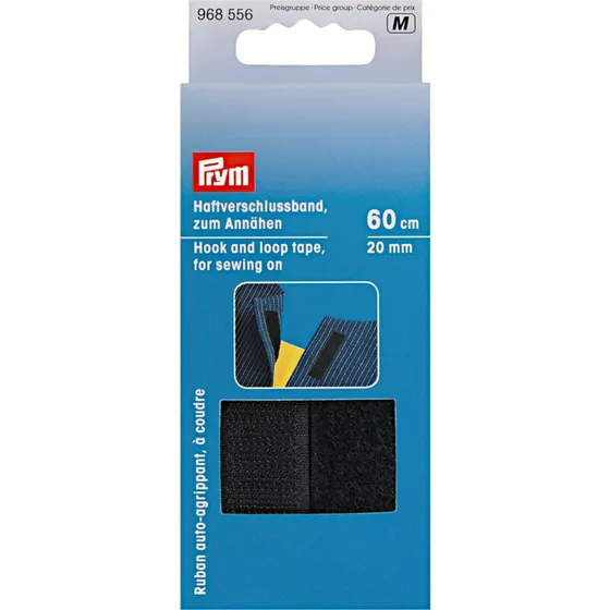 Prym kardbånd til syning A+B 20 mm x 60 cm, sort
