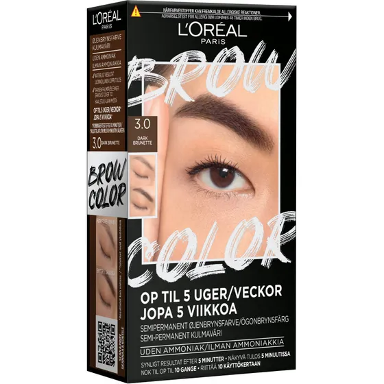 L'Oréal Paris Brow Color Kit Dark Brunette 3.0 (1 ml)