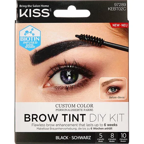 Kiss Brow Tint DIY Kit - Black