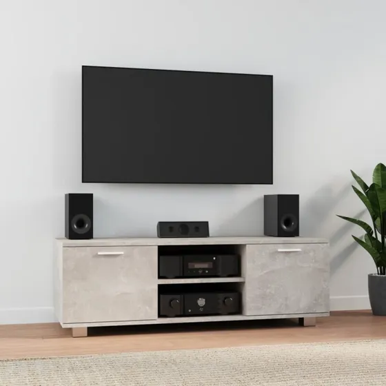 vidaXL TV-bord 120x40,5x35 cm konstrueret træ — betongrå