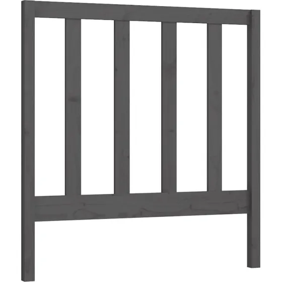 vidaXL sengegrde 81x4x100 cm massivt fyrretr, gr