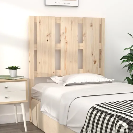 Sengegærde i massivt fyrretræ 185,5 x 100 cm – Grå