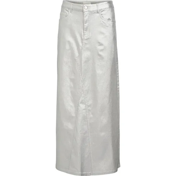 Object Objsunny Harlow Maxi Nederdel Silver (Coated)
