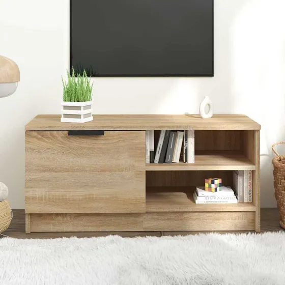 vidaXL TV-bord 80x35x36,5 cm Sonoma-eg