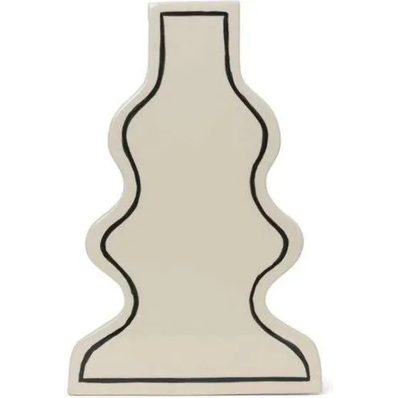 Ferm Living Paste Vase Curvy Off-White