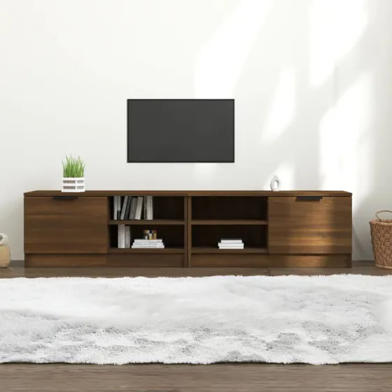 vidaXL TV-borde 2 stk. 80x35x36,5 cm konstrueret træ - brunt egetræ