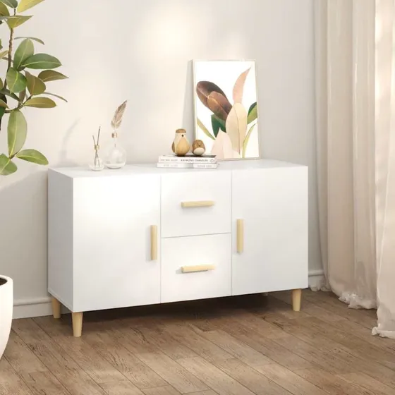 vidaXL skænk 100x36x60 cm konstrueret træ, hvid