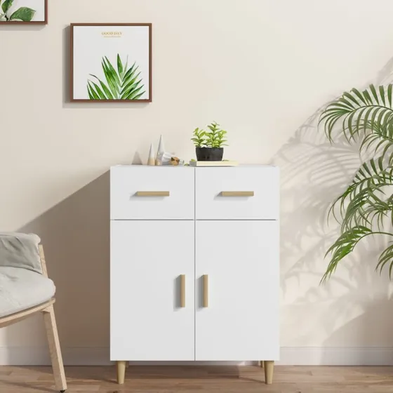 Skænk 69,5x34x89 cm, konstrueret træ – brun eg