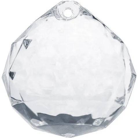 Krystalklare sfæriske pendanter 32x34 mm, 5 stk