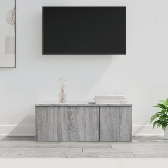 vidaXL TV-bord 80x34x30 cm – Konstrueret træ, Sonoma-eg