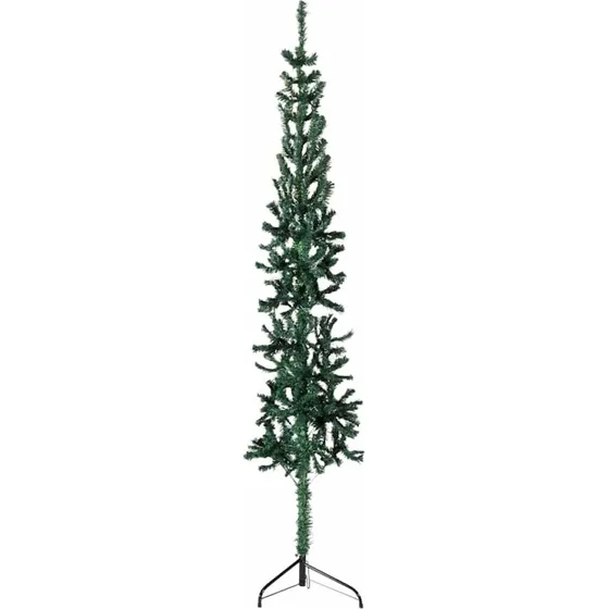 vidaXL kunstigt halvt juletræ 120 cm smalt med fod