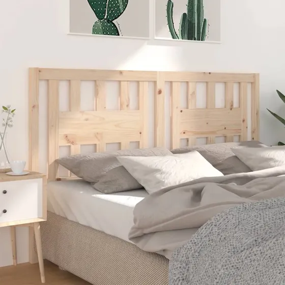 vidaXL sengegærde 166x4x100 cm i massivt fyrretræ
