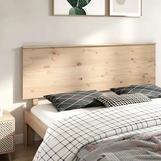 vidaXL sengegærde 184x6x82,5 cm massivt fyrretræ