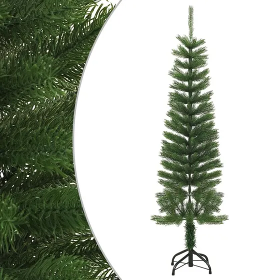 vidaXL kunstigt smalt juletræ 150 cm PE med stålfod