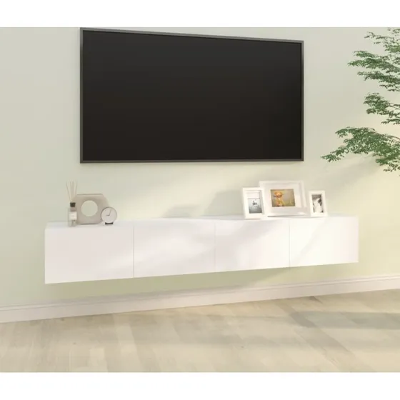 vidaXL vghngte TV-skabe 2 stk. 100x30x30 cm, hvid