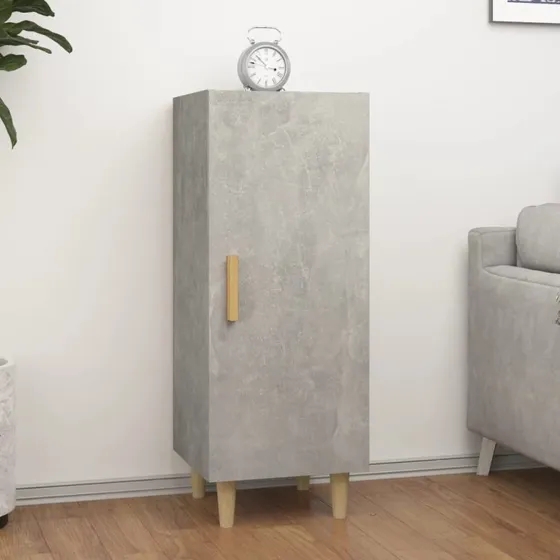 vidaXL skænk 34,5x34x90 cm konstrueret træ betongrå