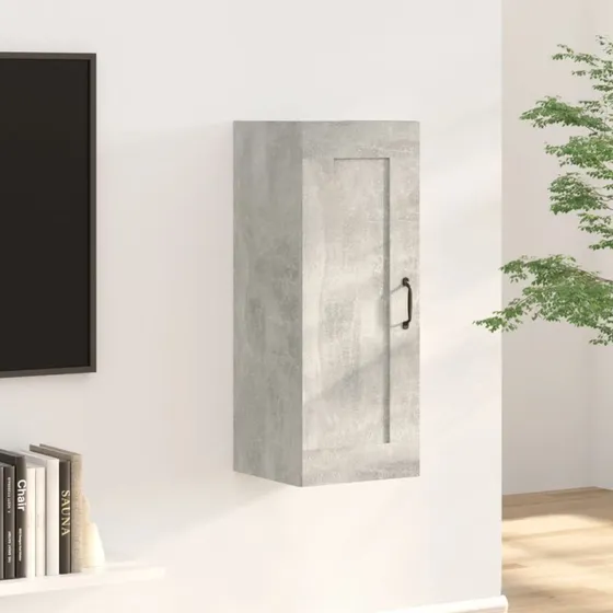 vidaXL vægskab 35x34x90 cm i konstrueret træ, betongrå