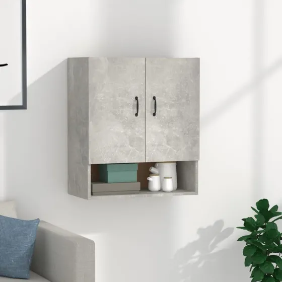 vidaXL vægskab 60x31x70 cm konstrueret træ - betongrå
