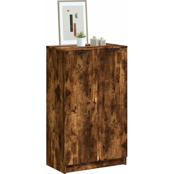 vidaXL skoskab 59x35x100 cm konstrueret træ, røget eg