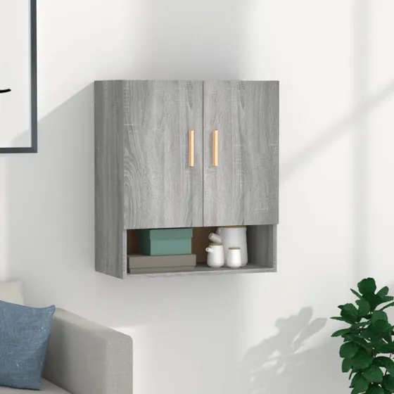 vidaXL vægskab 60x31x70 cm grå Sonoma-eg