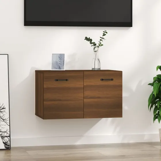 vidaXL vægskab 60x36,5x35 cm konstrueret træ, brun egetræsfarve