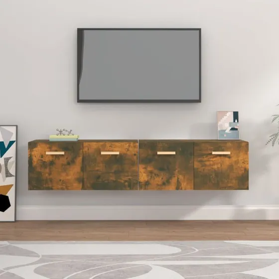 vidaXL vægskabe 2 stk. 80x35x36,5 cm sonoma-eg